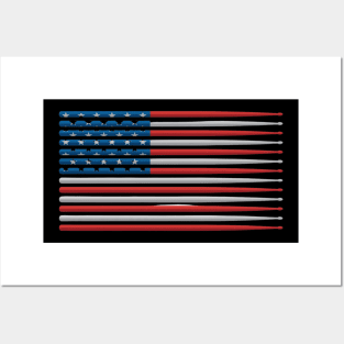 Patriotic Drum Sticks Posters and Art